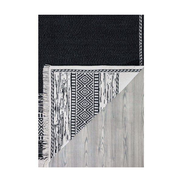 Černo-bílý bavlněný koberec Oyo home Duo, 120 x 180 cm-image-4