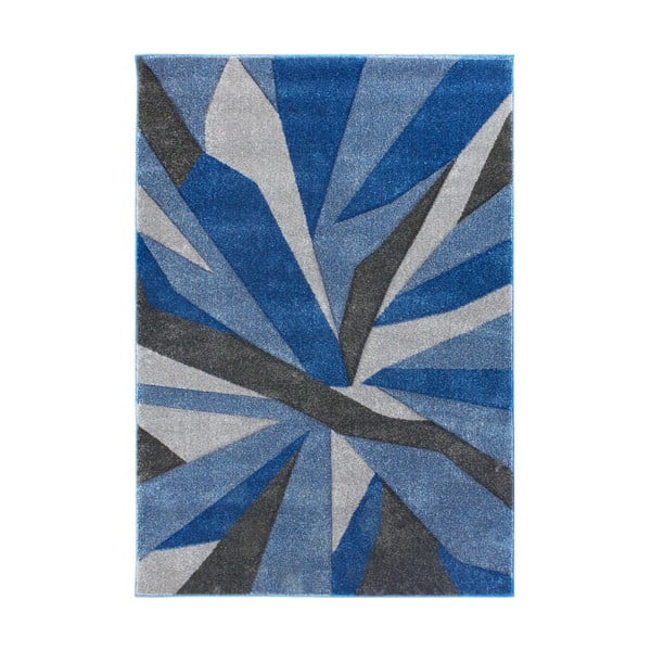 Modrošedý koberec Flair Rugs Shatter Blue Grey, 80 x 150 cm