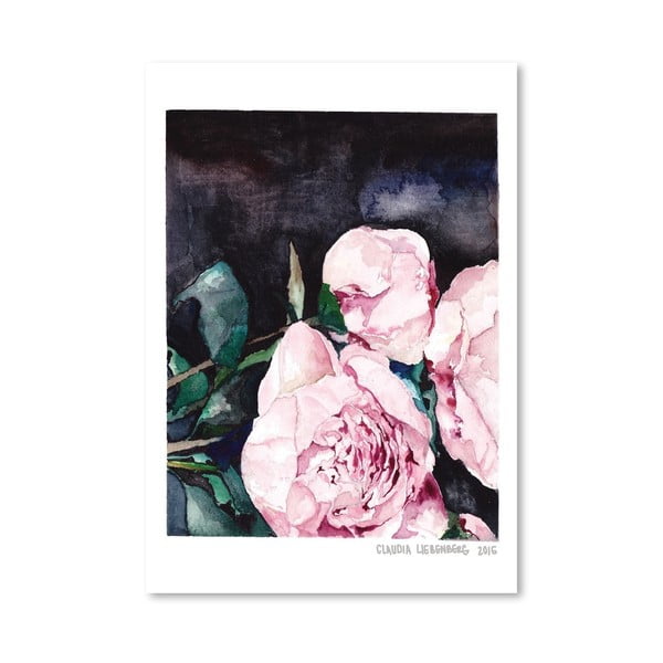 Plakát Americanflat Blooms on Black I by Claudia Libenberg, 30 x 42 cm