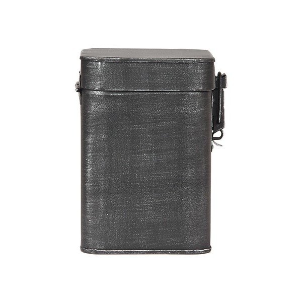 Černá kovová úložná dóza LABEL51, výška 17 cm-image-3