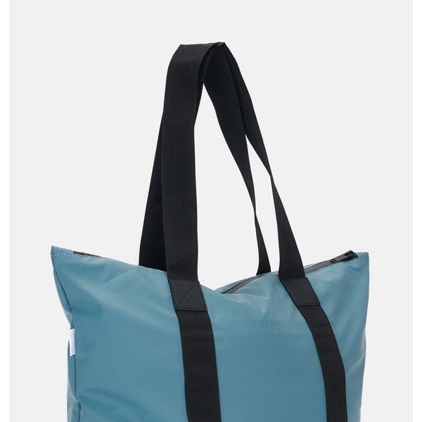 Mořsky modrá taška s vysokou voděodolností Rains Tote Rush-image-2