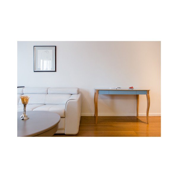 Světle tyrkysový psací stůl Ragaba Lillo, délka 105 cm-image-3