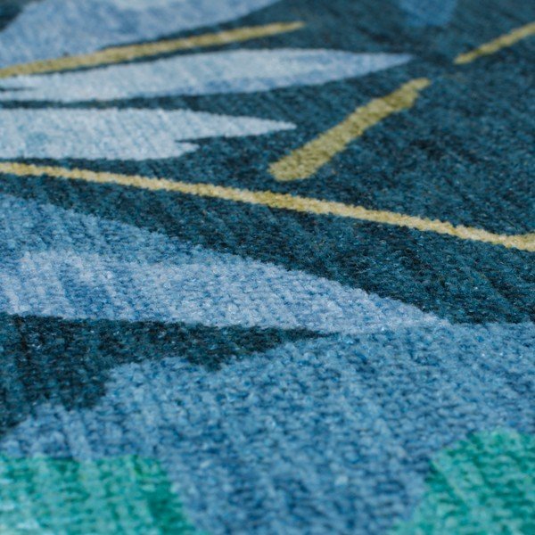 Modrý pratelný koberec 170x120 cm FOLD Alyssa - Flair Rugs-image-2