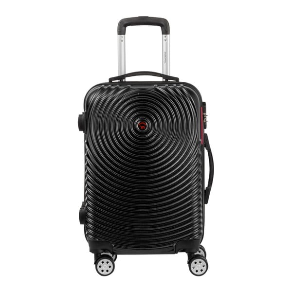 Černé kabinové zavazadlo na kolečkách Murano Traveller, 55 x 34 cm