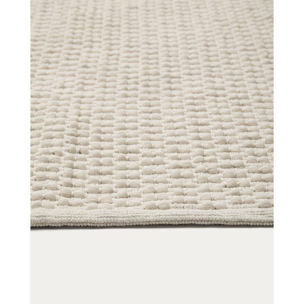 Krémový ručně tkaný koberec s příměsí bavlny 160x230 cm Mascarell – Kave Home-image-4