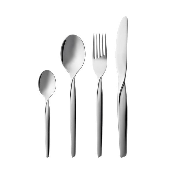 Nerezový příbor ve stříbrné barvě 16 ks Twist – Gense