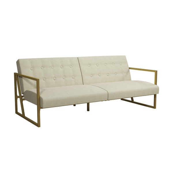 Béžová sametová pohovka 185 cm Lexington – Støraa-image-2