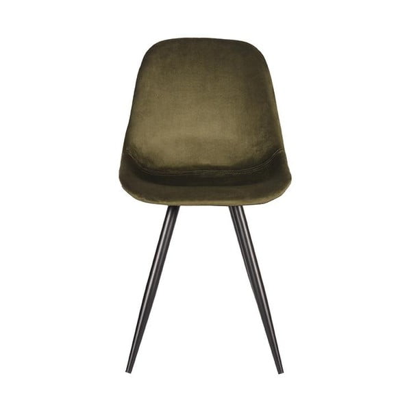 Khaki sametové jídelní židle v sadě 2 ks Capri  – LABEL51-image-2