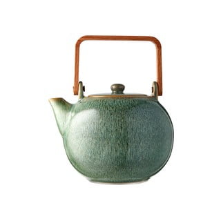Zelená kameninová konvička na čaj Bitz Mensa, 1,2 l