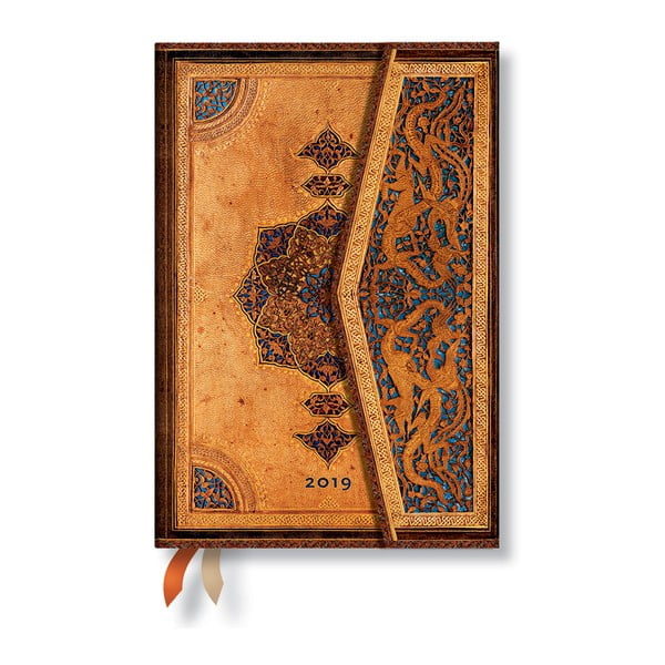 Diář na rok 2019 Paperblanks Safavid Verso, 10 x 14 cm