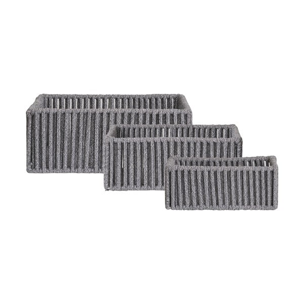Látkové košíky v sadě 3 ks 36x26x14 cm Arese – House Nordic