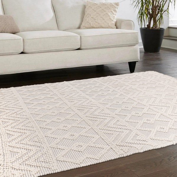Světle šedý vlněný koberec 200x290 cm Asra – Asiatic Carpets-image-1
