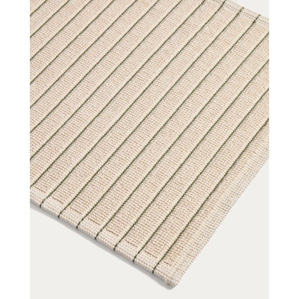 Zelená/béžová textilní koupelnová předložka 50x80 cm Merade – Kave Home-image-2