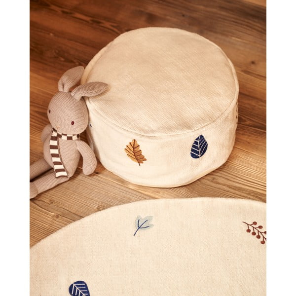 Krémový dětský puf Yanil – Kave Home-image-3