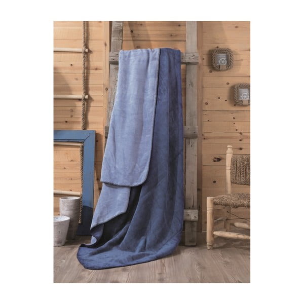 Modrá deka Lilian, 200 x 220 cm