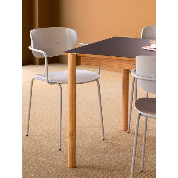 Jídelní stůl z dubového dřeva 107x190 cm Oblique – Hübsch-image-1