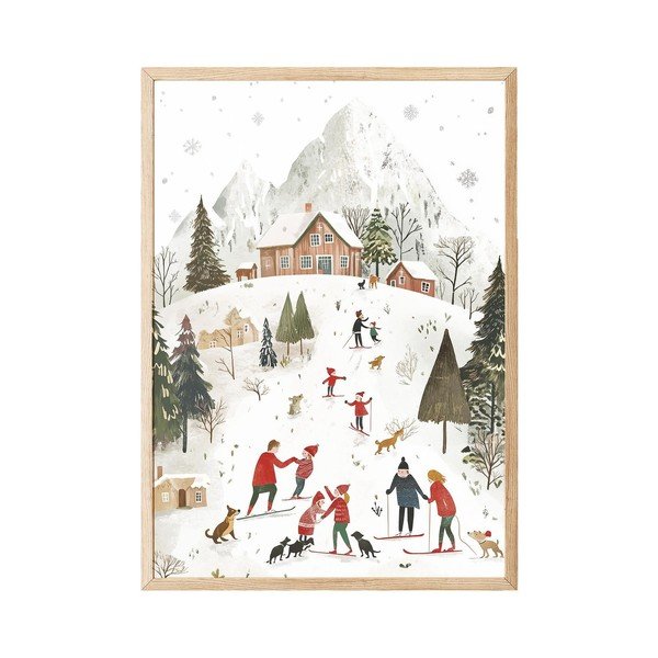Tištěný obraz s rámem 30x40 cm – Wallity