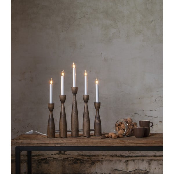 Vánoční světelná dekorace do zásuvky v tmavě přírodní barvě Midja 2.0 – Star Trading-image-2