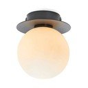 Černobílé stropní svítidlo se skleněným stínidlem ø 10 cm Mini – Markslöjd