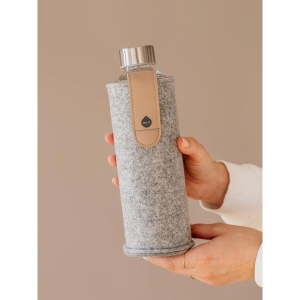 Láhev z borosilikátového skla s plstěným obalem Equa Mismatch Sand Sky, 750 ml-image-2