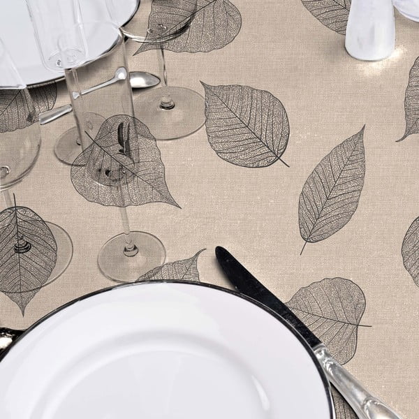 Omyvatelný ubrus ø 160 cm Feuillys – douceur d'intérieur-image-1