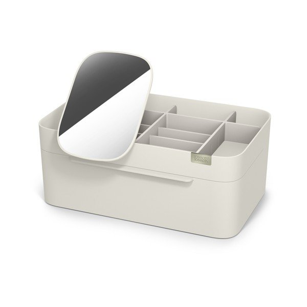 Béžový plastový koupelnový organizér na kosmetiku Viva – Joseph Joseph