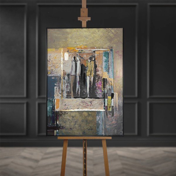 Obraz s ručně malovanými prvky s rámem/na plátně 70x100 cm Loneliness – Styler-image-2