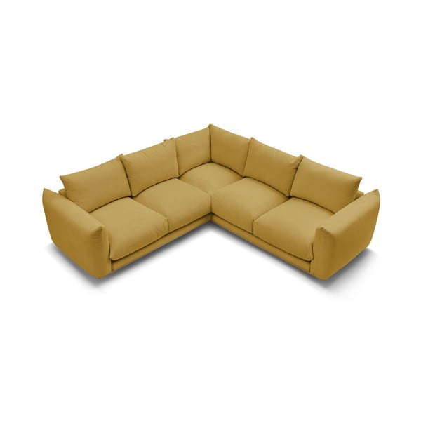 Žlutá rohová pohovka Ernest – Bobochic Paris-image-4