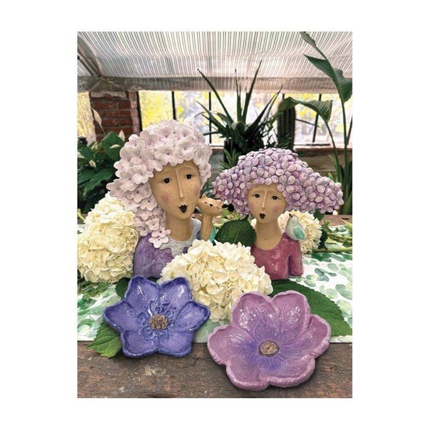 Dekorační tác z polyresinu ø 26 cm Flora – Brandani-image-1