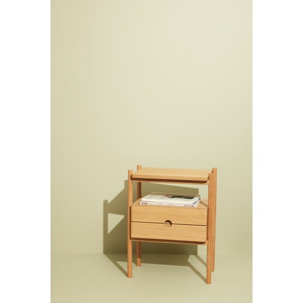 Noční stolek v dekoru dubu v přírodní barvě Appeal – Hübsch-image-3