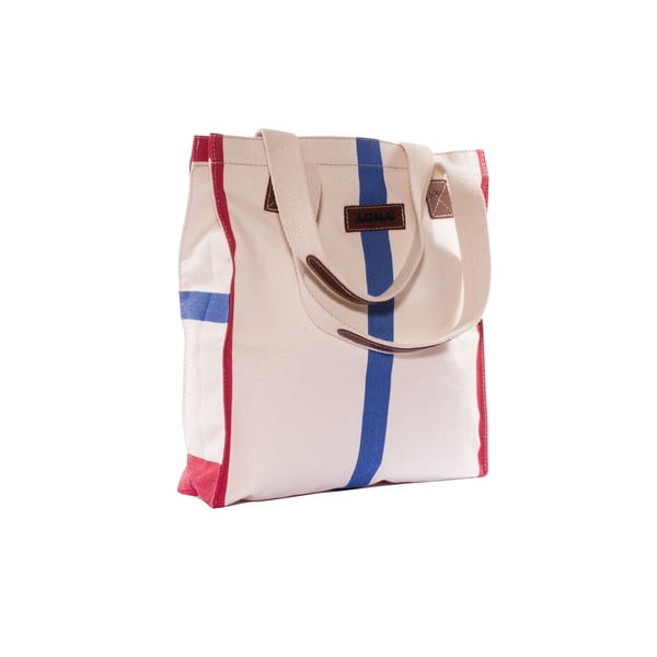 Plátěná taška Anna Bag, červená/modrá