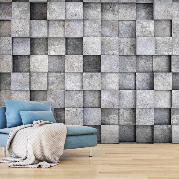 Velkoformátová tapeta Bimago Consrete Cube, 400 x 280 cm-image-1