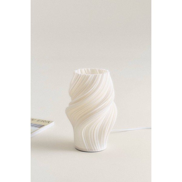 Bílá plastová stolní lampa (výška 27 cm) Calais – Jotex-image-3