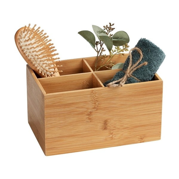 Bambusový koupelnový organizér se 4 přihrádkami Wenko Terra-image-1