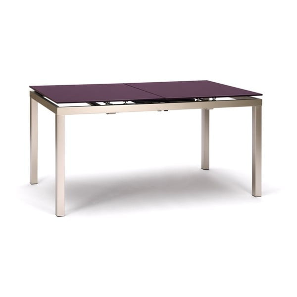 Rozkládací jídelní stůl s fialovou deskou Design Twist Cali