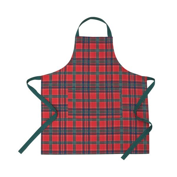 Bavlněná zástěra s vánočním motivem Christmas Tartan Check – Catherine Lansfield