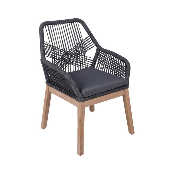 Šedá dřevěná zahradní židle Pomona – Garden Pleasure