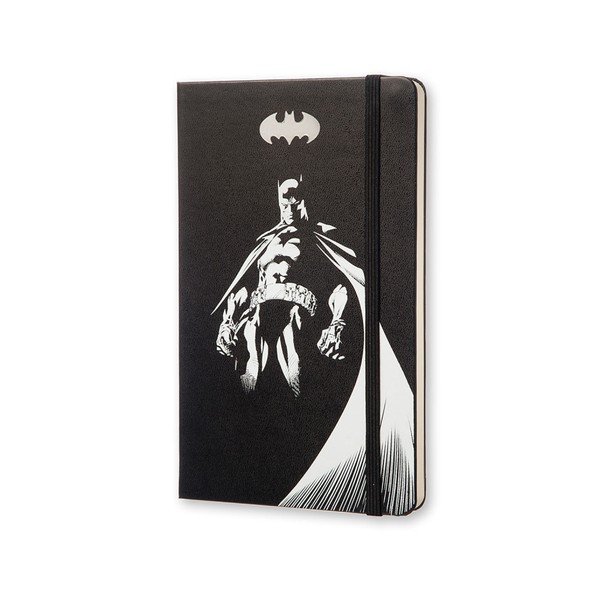 Velký černý zápisník Moleskine Batman, bez linek