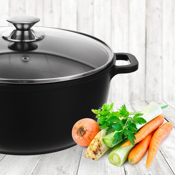 Hliníkový hrnec se skleněnou poklicí Orion Grande, ø 28 cm-image-1