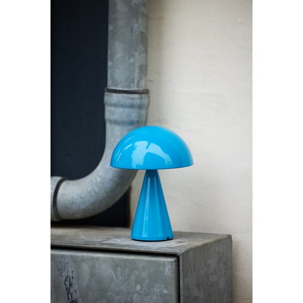 Modrá LED stmívatelná stolní lampa (výška 20 cm) Mush – Hübsch-image-4