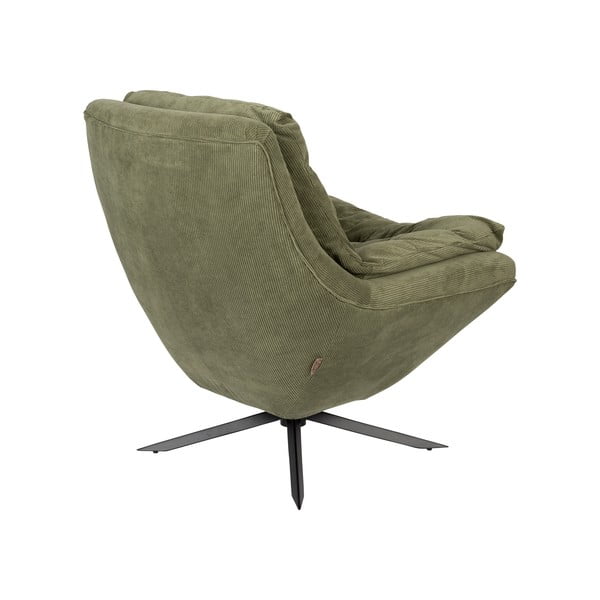 Zelené sametové křeslo Vince – Dutchbone-image-4