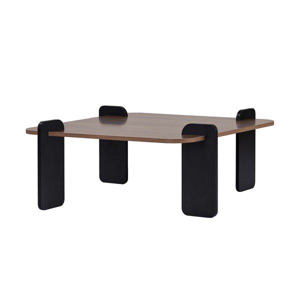 Hnědý konferenční stolek 90x90 cm Marais – Nordure
