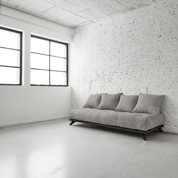 Pohovka Senza Black/Granite Grey-image-1