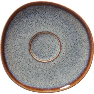 Šedo-hnědý kameninový podšálek Villeroy & Boch Like Lave, 15,5 x 15 cm