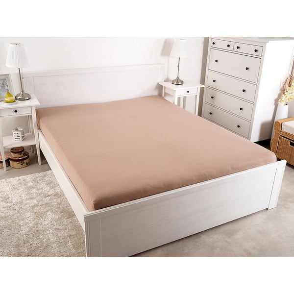 Hnědé napínací prostěradlo 160x200 cm – B.E.S.-image-2