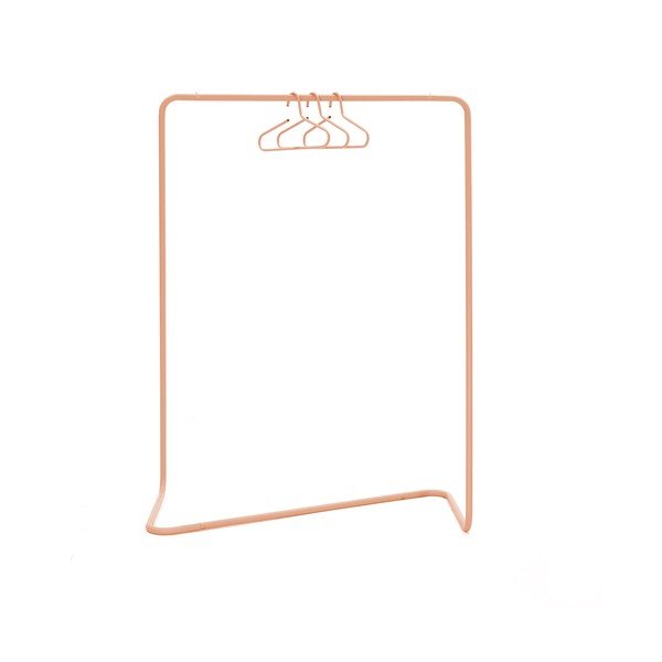 Ocelový stojan na oblečení v lososové barvě 118x160x57 cm Hang-On – Spinder Design-image-3