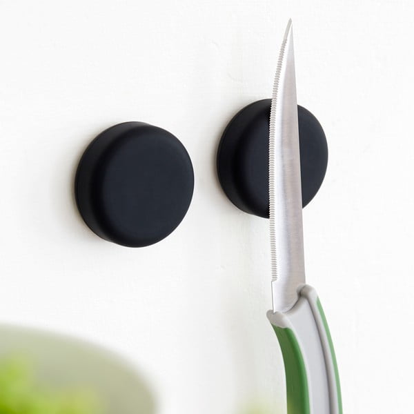 Sada 2 magnetických držáků Steel Function Round Black