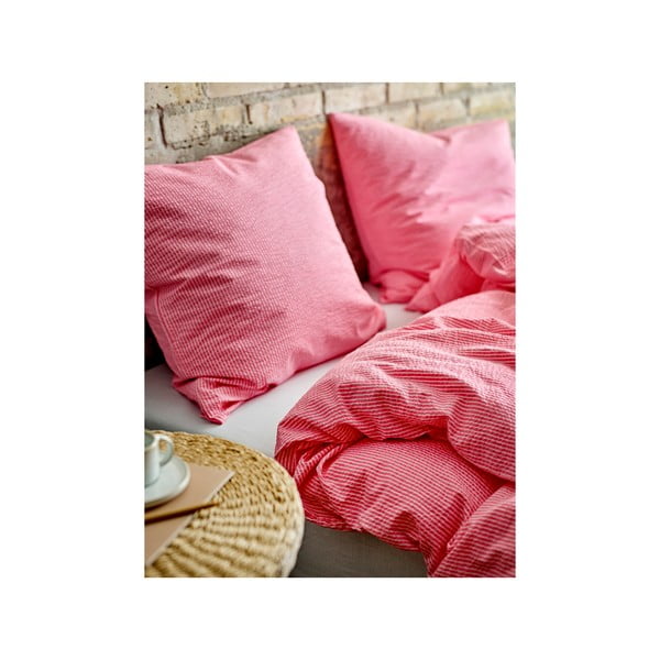 Růžové bavlněné povlečení na jednolůžko 140x200 cm Cheerful – Södahl-image-1