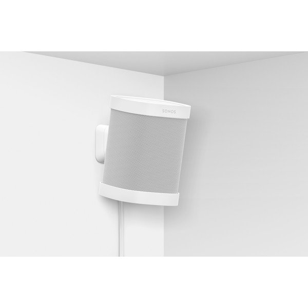 Bílý nástěnný podpěrný systém na reproduktor Sonos Mount for One-image-3