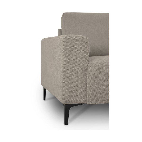 Světle hnědá žinylková rohová pohovka (pravý roh/s lenoškou) Fabian – Scandic-image-4